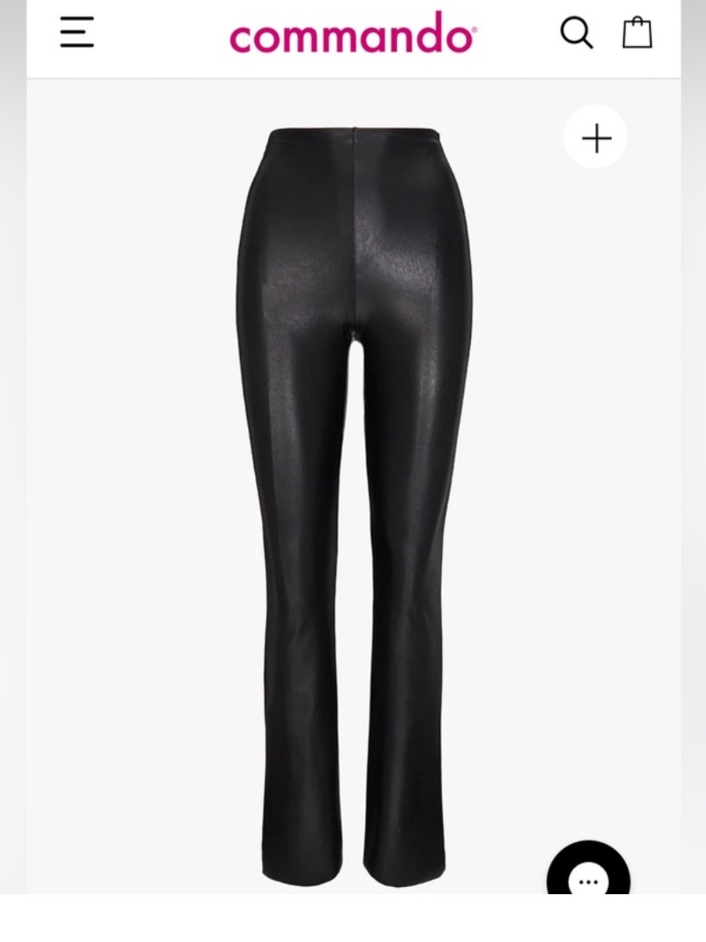Commando Faux leather Flared Leggings
